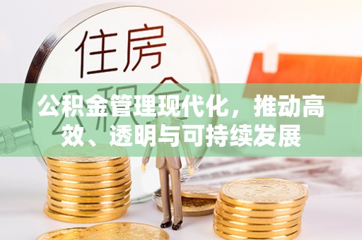 莎车公积金管理现代化，推动高效、透明与可持续发展