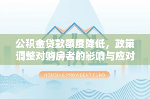 莎车公积金贷款额度降低，政策调整对购房者的影响与应对策略