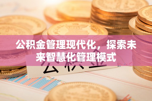 莎车公积金管理现代化，探索未来智慧化管理模式