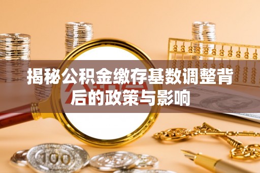 莎车揭秘公积金缴存基数调整背后的政策与影响